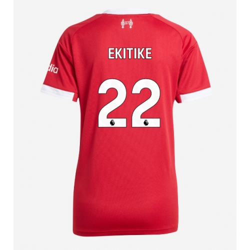 Billige Fotballdrakt Liverpool Hugo Ekitike #22 Replika Hjemmedrakt Dame 2025-26 Kortermet Billige Fotballdrakt Liverpool Hugo Ekitike #22 Replika Hjemmedrakt Dame 2025-26 Kortermet